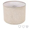 small beige drum lamp shade, 8.7 inch, for bedside lamps