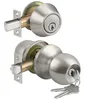 BESTTEN entry door knob and deadbolt combo set, satin nickel