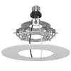 YIIZON Recessed to Pendant Light Converter Kit 5 and 6 inch Can Light Conversion, Includes E26 Socket, Mounting Bracket, Round Ceiling Plate & White Cover