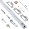 Bifold door hardware kit with 36 inch one piece top track