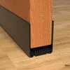 Cuttable adhesive weatherstripping door seal
