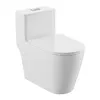 AONSOK compact one piece elongated toilet 17 inch height