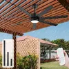 56 inch wet-rated outdoor ceiling fan with lights, high CFM