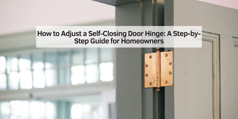How to Adjust a Self-Closing Door Hinge: A Step-by-Step Guide for Homeowners