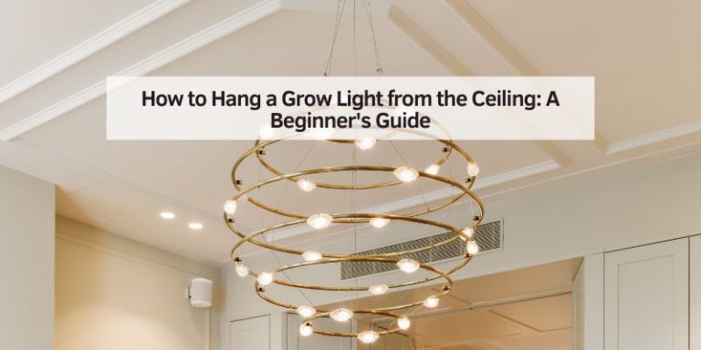 How to Hang a Grow Light from the Ceiling