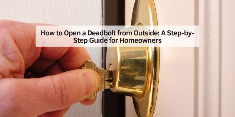 How to Open a Deadbolt from Outside