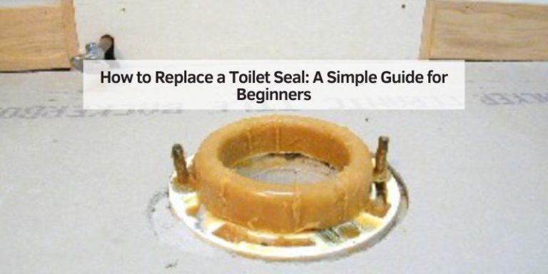 How to Replace a Toilet Seal