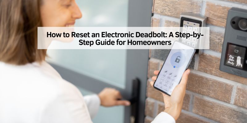 How to Reset an Electronic Deadbolt