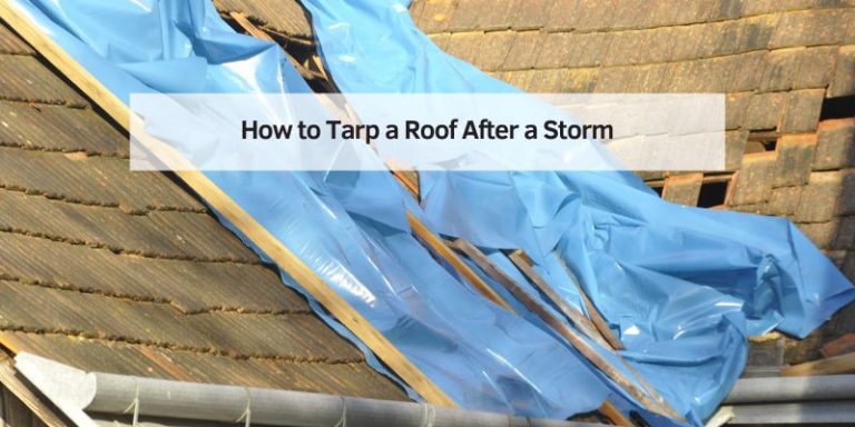 How to Tarp a Roof After a Storm