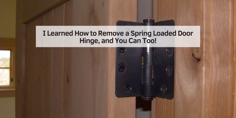 I Learned How to Remove a Spring Loaded Door Hinge, and You Can Too!