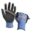 Cut resistant work gloves for safe manual washing machine lock release