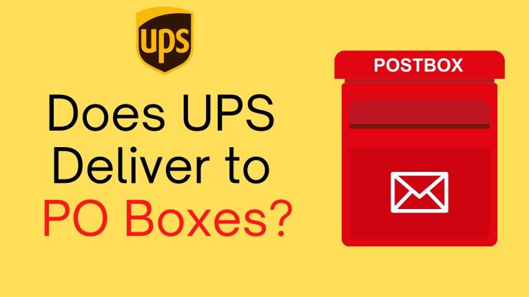 Does Ups Mail to Po Boxes