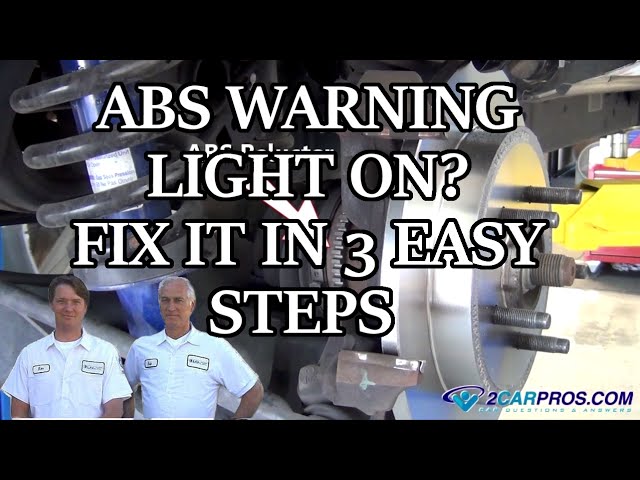 How to Fix Abs Warning Light