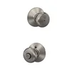 Schlage Plymouth satin nickel privacy door knob