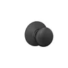Schlage Plymouth matte black passage door knob