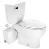 Saniflo SaniPLUS macerating upflush toilet kit with elongated bowl