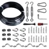 stainless steel suspension cable kit with turnbuckle and hooks for outdoor string lights