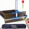 King and Charles cabinet hardware jig and center punch set