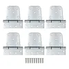 3.5-inch heavy duty galvanized T gate hinges 6-pack