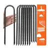 Eight pack U-shape galvanized steel ground stakes for tarp anchoring