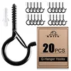windproof screw hooks with safety buckle for hanging outdoor lights