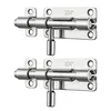 Stainless steel barrel bolt door latch