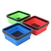 Magnetic collapsible parts tray set 3 piece