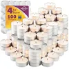 MontoPack Unscented Tea Light Candles 100 Pack