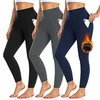 WE FLEECE fleece lined leggings with pockets