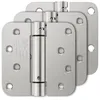 3-pack 4-inch adjustable tension self-closing spring door hinges