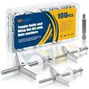 weideer 100-Piece Toggle Bolts Heavy Duty Drywall Anchor Kit