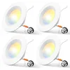Amico 4-Pack 5/6in LED Recessed Retrofit Can Lights