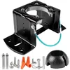 Universal ceiling fan mounting bracket kit with hanger ball