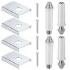 4-pack bifold door hardware repair brackets for wood doors
