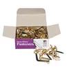 Charles Leonard brass plated fastener, 1 inch shank