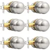 Probrico brushed nickel passage door knob