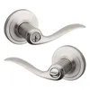 Kwikset Tustin entry door handle with lock and key