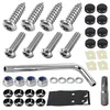 Karuzka anti-theft M6 stainless steel license plate screws with caps