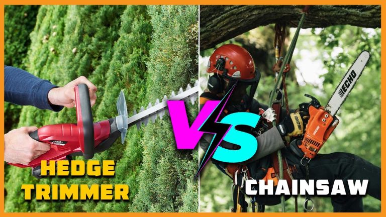 Hedge Trimmer Vs Chainsaw