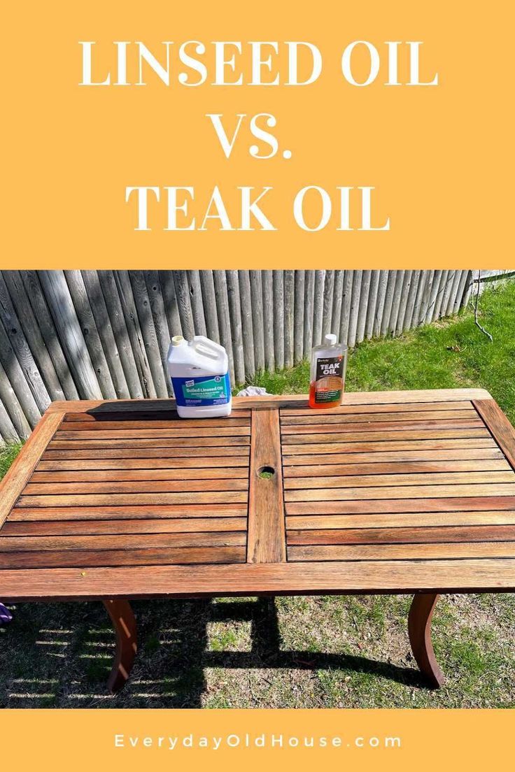 Linseed Vs Teak Oil