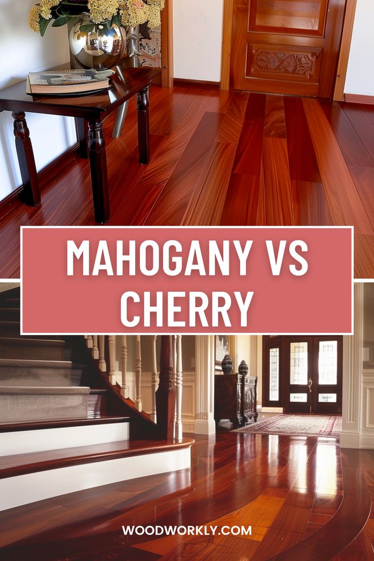 Mahogany Vs Cherry Wood Color