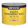 Minwax natural paste finishing wax tin for protecting wood grain