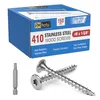 410 grade stainless steel deck screws 150-pack