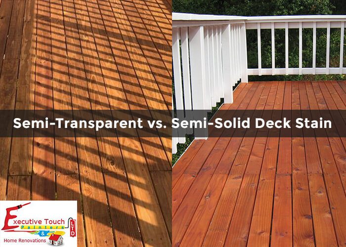 Semi Solid Stain Vs Solid Stain