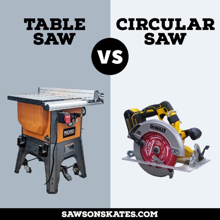 Table Saw Vs Skill Saw