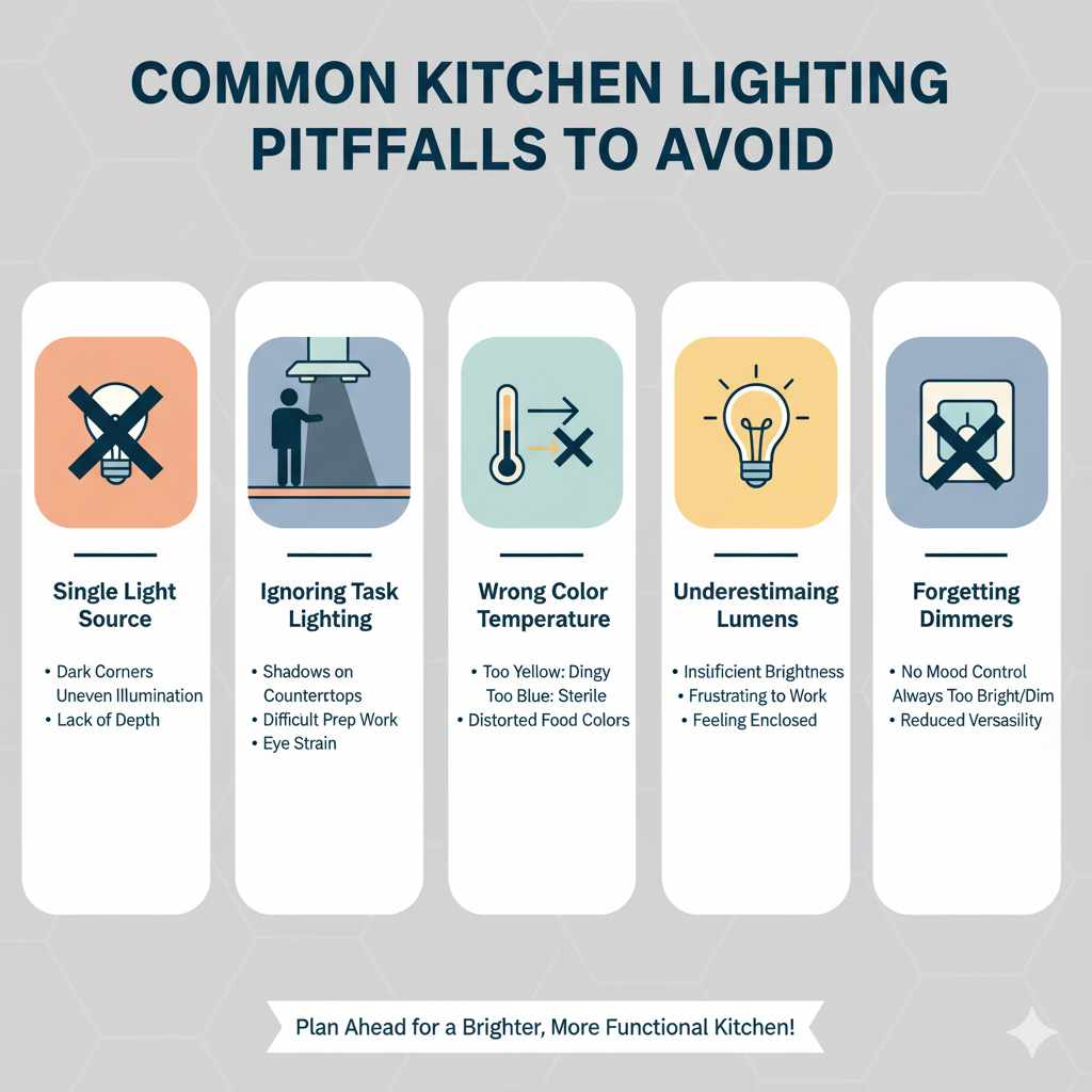 Common Kitchen Lighting Pitfalls to Avoid