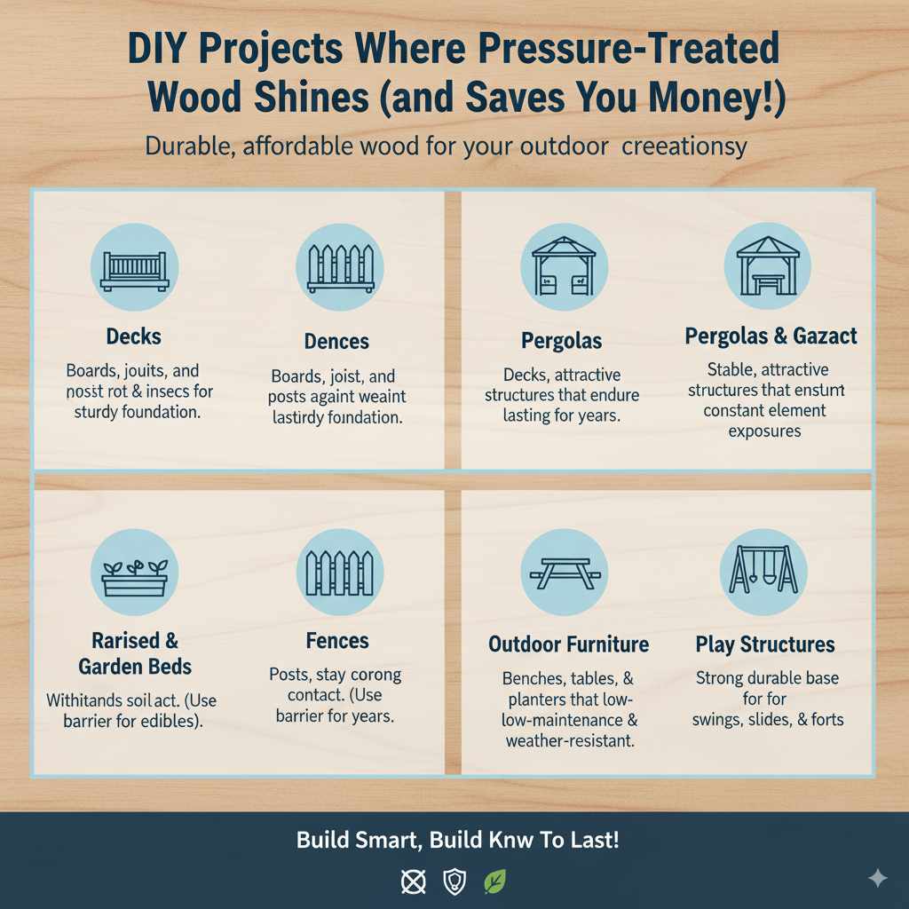 DIY Projects Where Pressure-Treated Wood Shines (and Saves You Money!)