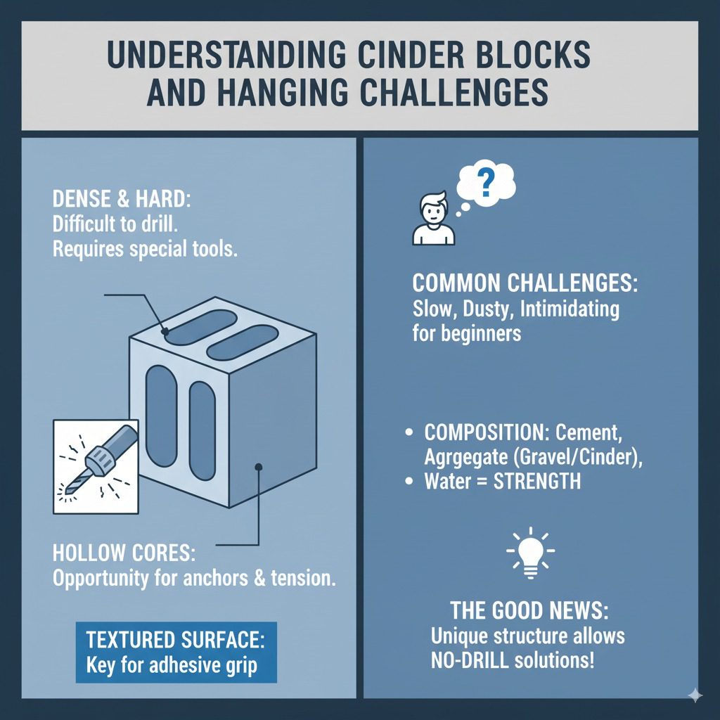 Understanding Cinder Blocks and Hanging Challenges