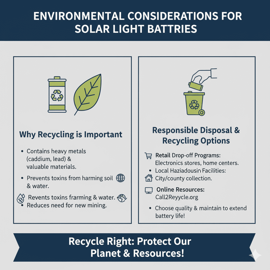 Environmental Considerations for Solar Light Batteries