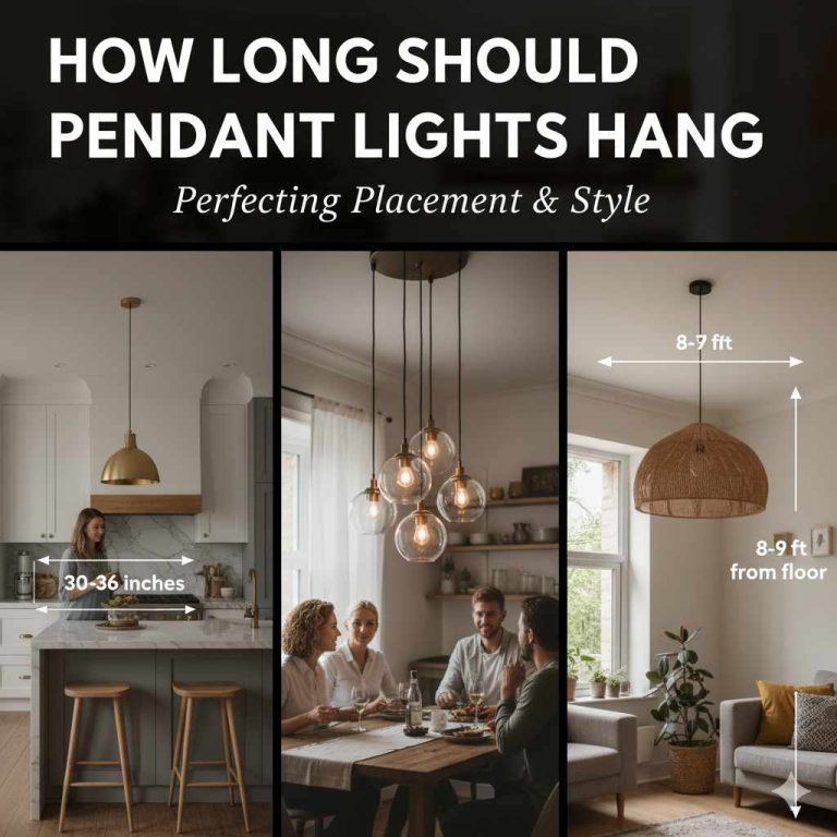How Long Should Pendant Lights Hang